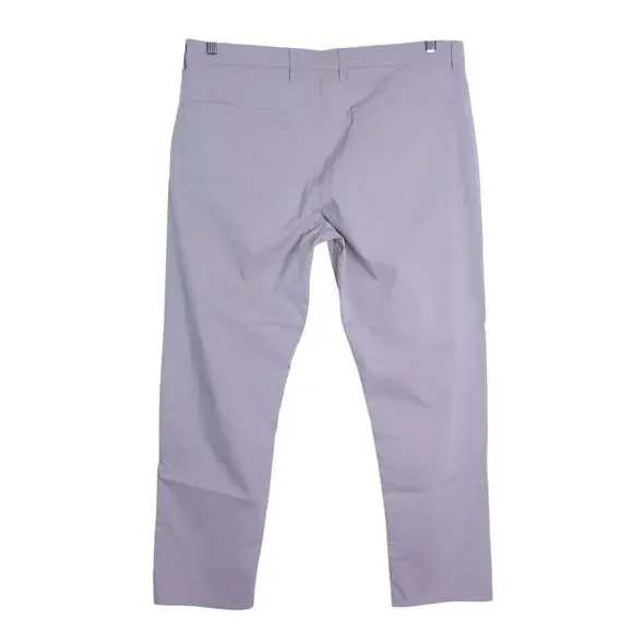 FAHERTY Movement 5 Pocket Pants Fossil Gray Straight Fit Chino Men's 38